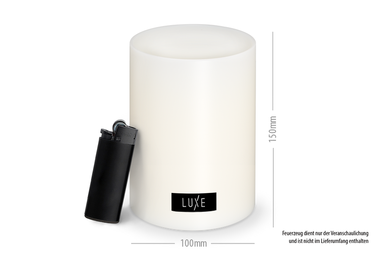 LUXE Insert Dauerkerze Weiß
