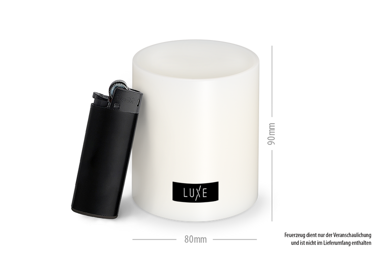 LUXE Insert Dauerkerze Weiß