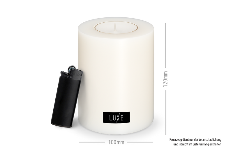 LUXE Trend Dauerkerze Weiß