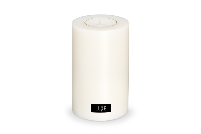 LUXE Trend Dauerkerze Weiß